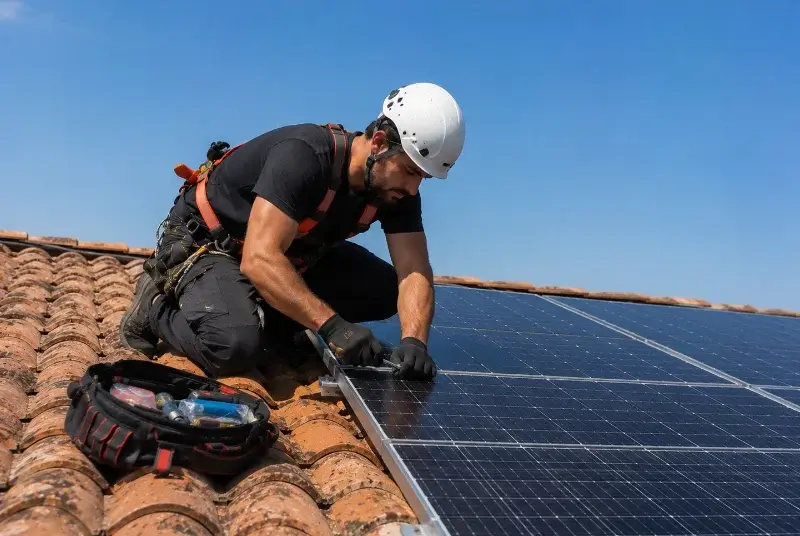 Maintenance et monitoring de panneaux solaires à Plouray